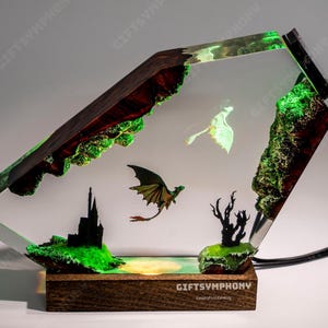 Toothless and Light fury resin Night Lights, Handmade Night Light for Dragon Fans, How to Train Your Dragon Decor Gift, Xmas Gift 2025