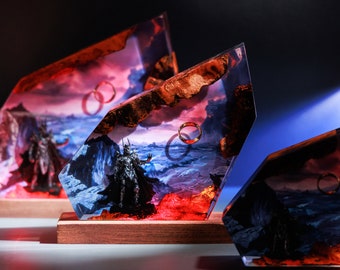 Ri.ng Of The da.rk lo.rd Resin Night Light - Sau.ron resin night light, Volcano Lava Decor for Living Space, Unique Gift, birthday gift