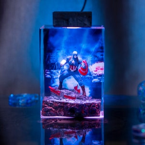 Captain America resin night light, the avengers lamp