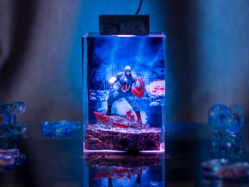 Captain America resin night light, the avengers lamp