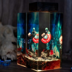 Captain America resin night light, the avengers lamp