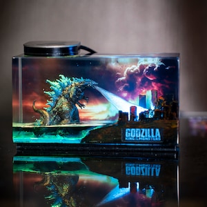 Godzilla monster resin night light