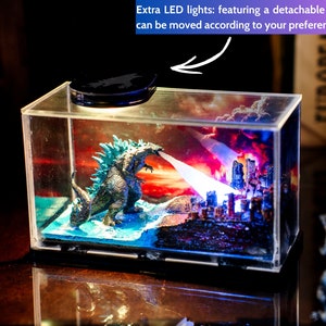 Lampe Veilleuse Godzilla LED Rechargeable Tactile Qui Change De Couleur - Silicone
