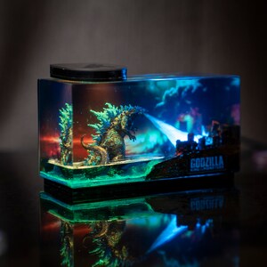 Godzilla monster resin night light