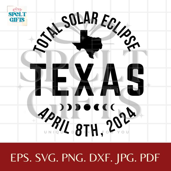 Solar eclipse 2024 Texas, total solar eclipse Svg, 2024, total solar eclipse 2024 Png,  Lunar Eclipse Viewing Astronomy Gift, Family Eclipse