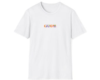Cancer Zodiac T-Shirt, Colorful Astrology Sign Tee