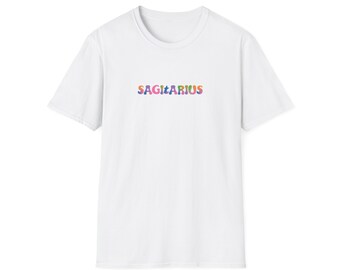Sagittarius Zodiac T-Shirt, Colorful Astrology Gift