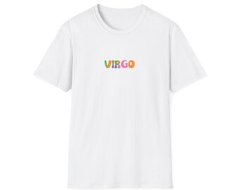 Zodiac Virgo T-Shirt, Colorful Astrology Tee