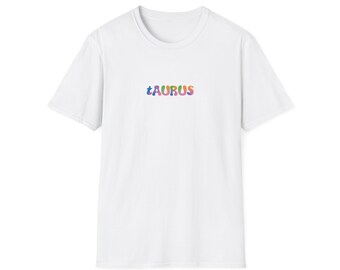 Taurus Shirt, Colorful Astrology Zodiac Tee
