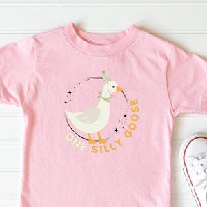 Silly Goose Shirt, First Birthday Outfit, One Silly Goose, Baby's First Birthday Milestone, Party Shirt, Matching Shirts