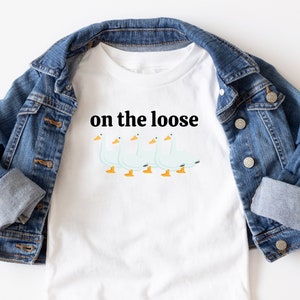 Silly Goose Shirt, Silly Goose on the Loose, Baby Tee 6M-24M, Baby Gifts Baby Shower Gift, First Birthday Gift image 2