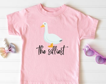 Silly Goose Shirt, Baby Tee, Mama and Mini Matching Shirts 6M-24M, Cute Trendy Baby Toddler T-Shirt, First Birthday Gift, Baby Announcement