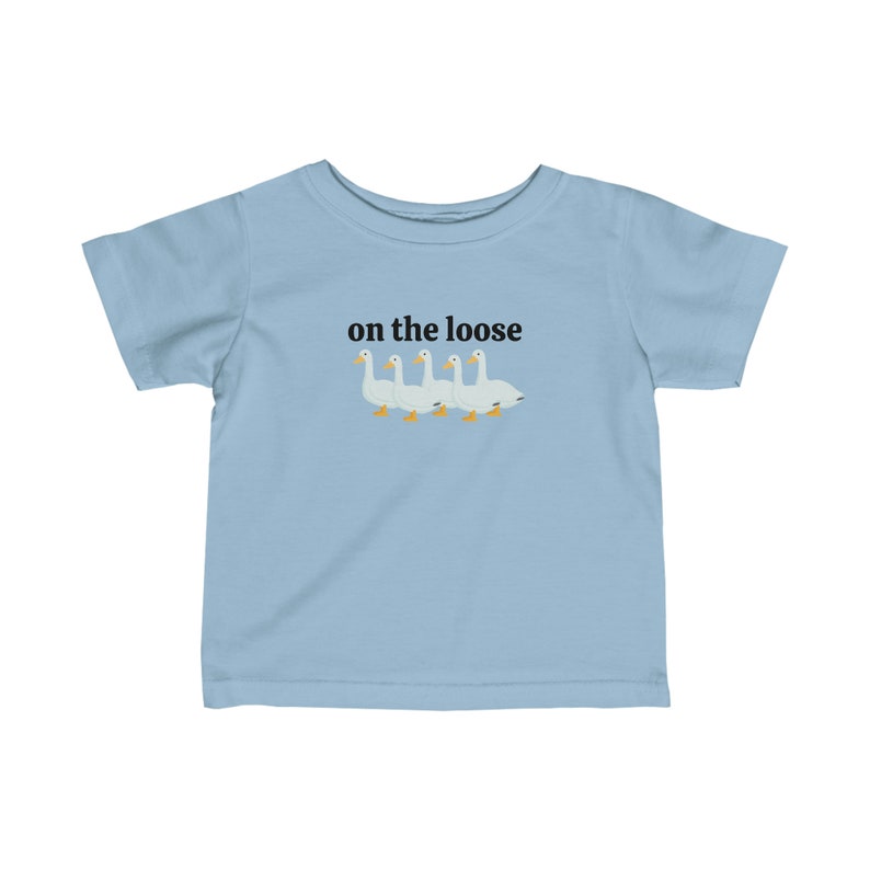 Silly Goose Shirt, Silly Goose on the Loose, Baby Tee 6M-24M, Baby Gifts Baby Shower Gift, First Birthday Gift image 4