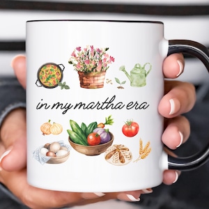 Kaffemugg från min Martha-era, trädgårdsälskarens kopp, alla hjärtans dag-present till millennials, bondflicka, bakpresent till surdegsbröd, växtdamens födelsedag