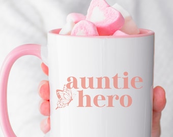 Aunt Gift, It's Me Hi I'm the Auntie Hero It's Me, Auntie Coffee Mug, Christmas Gift,Anti-Hero Swiftie Gift for Aunt, Sister Birthday Gift