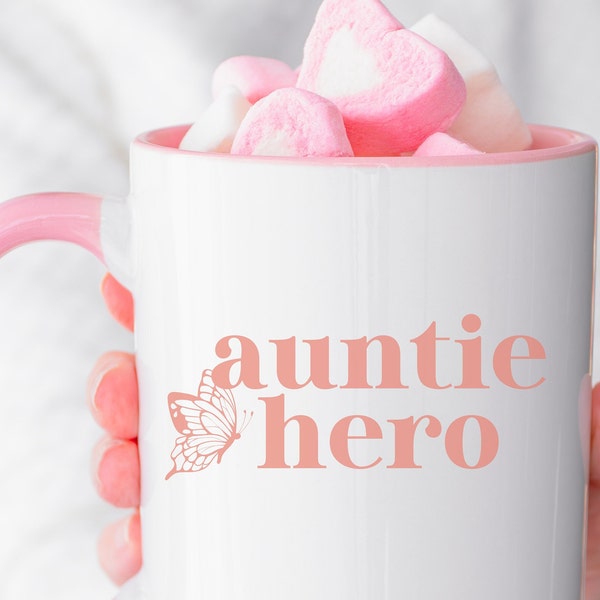 Auntie Gift, It's Me Hi I'm the Auntie Hero It's Me, Auntie Coffee Mug, Anti-Hero Swiftie Gift for Aunt, Sister Birthday Gift