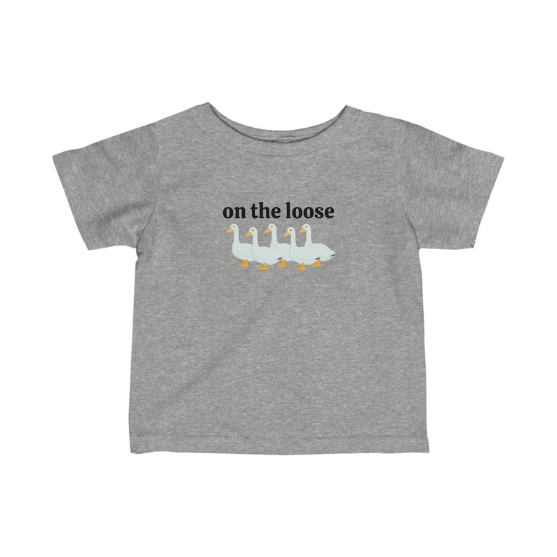 Silly Goose Shirt, Silly Goose on the Loose, Baby Tee 6M-24M, Baby Gifts Baby Shower Gift, First Birthday Gift image 5