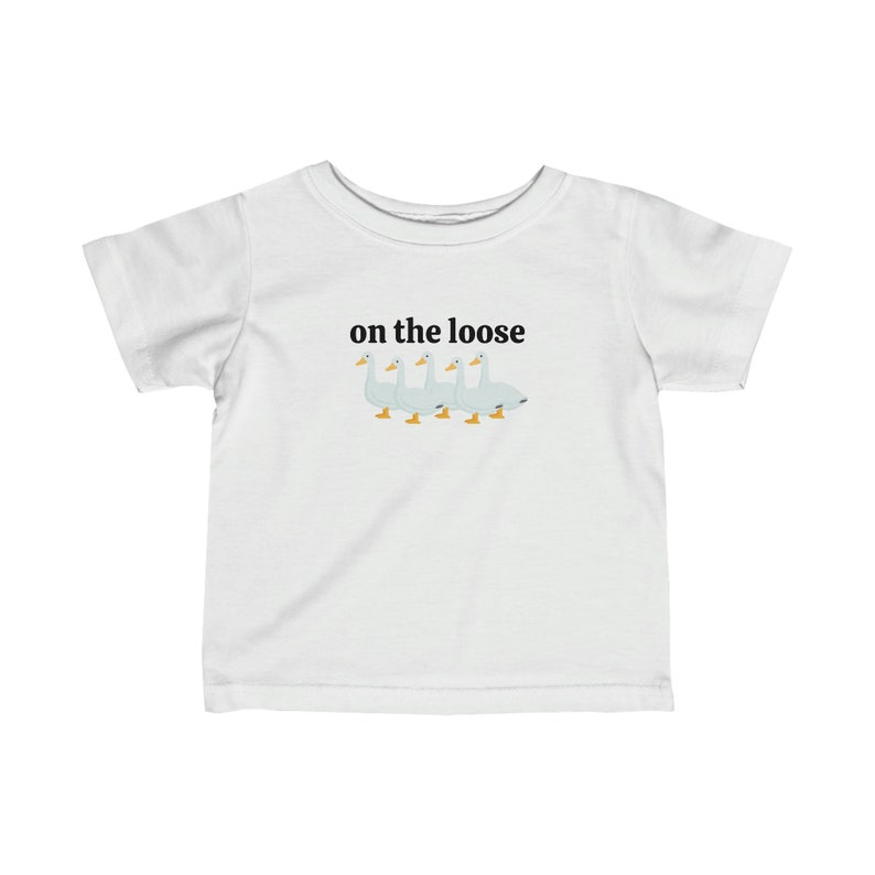 Silly Goose Shirt, Silly Goose on the Loose, Baby Tee 6M-24M, Baby Gifts Baby Shower Gift, First Birthday Gift image 7