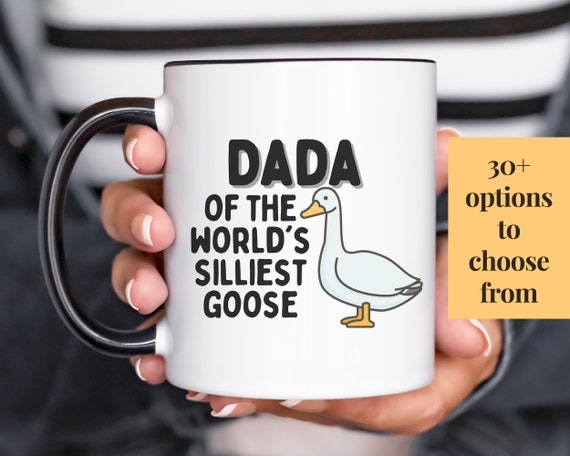 Fathers Day Gift, Silly Goose Mug, World's Silliest Goose, Cute Coffee Mug Christmas Birthday Gift for Mom Dad Auntie, Grandma, Nana
