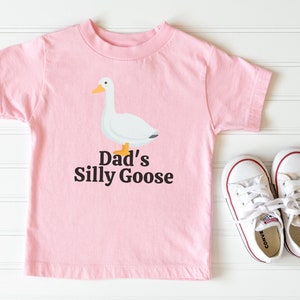 Silly Goose Shirt, Cute Trendy Baby Tee, Dad's Silly Goose, 6M-24M image 1