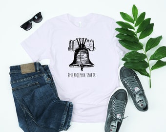 Philadelphia Sports Men's/Unisex T-Shirt; Philly Sports T-shirt, Phillies, Eagles, Flyers, Sixers, Liberty Bell T-Shirt, It's a Philly Thing