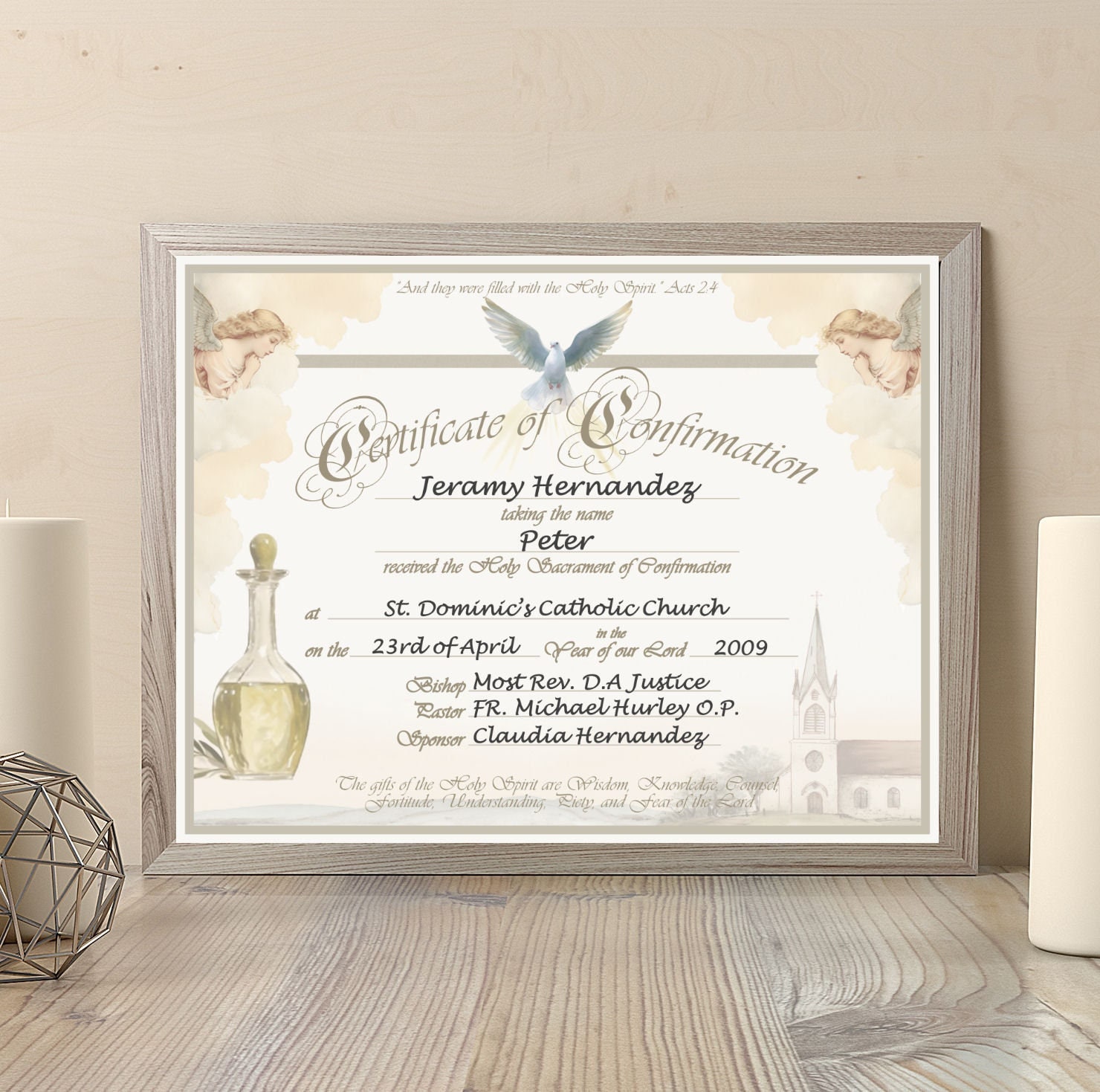 Customizable Confirmation Forms Confirmation Certificate Landscape , Customizable, Template ...
