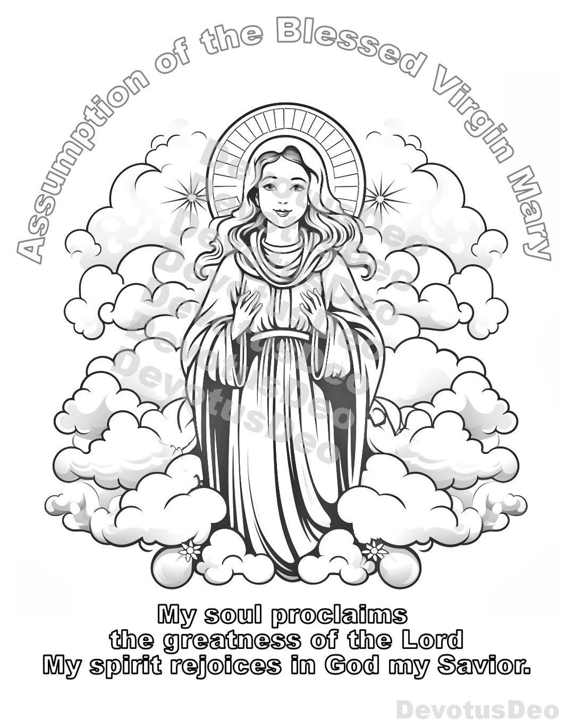 Catholic Coloring Page Assumption - Il 1140xN.5109017136 1qqk 