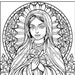 Our Lady of Guadalupe Catholic Coloring Page, Mary, Christian, Instant