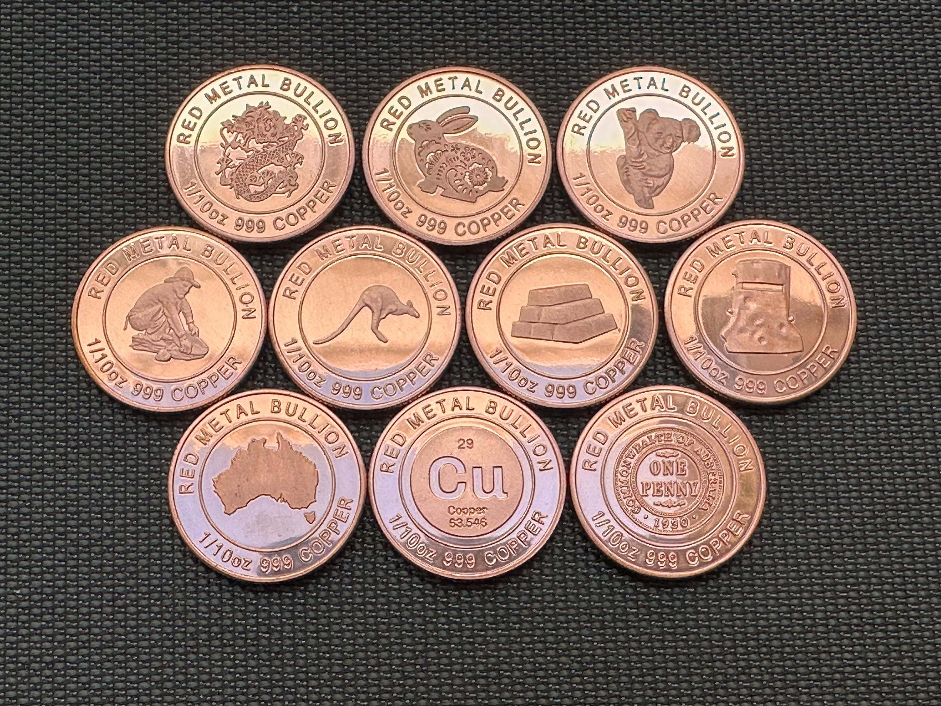 【純銀】銀貨(保証書) 銅貨 1オンス 【純銅】 1 oz copper coins - Etsy 日本