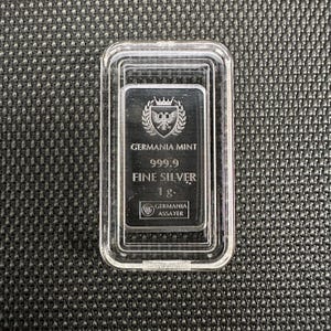 GERMANIA 1 Gram Silver Bar - 999 Silver Bullion Bar In Capsule Minted In Poland