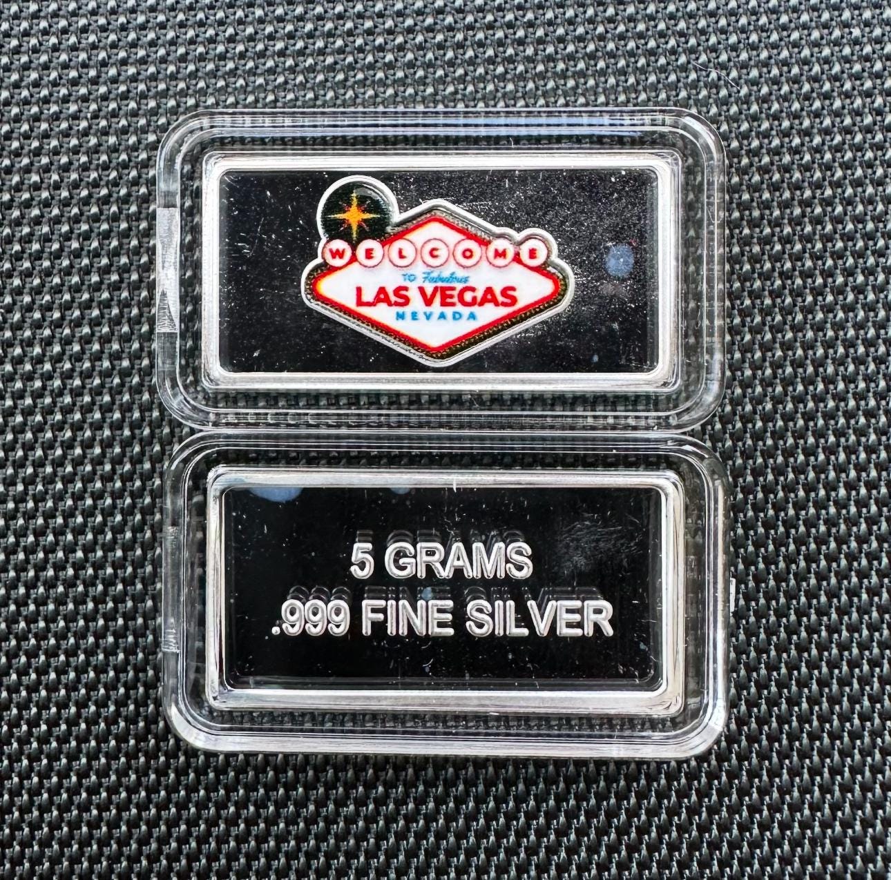 5グラム 999 純銀地金バー（カプセル入り） - ラスベガス、米国