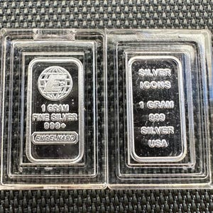 ENGELHARD 1 Gram Silver Bar - 999 Silver Bullion Bar In Capsule (Silver Icons Series) Made In USA