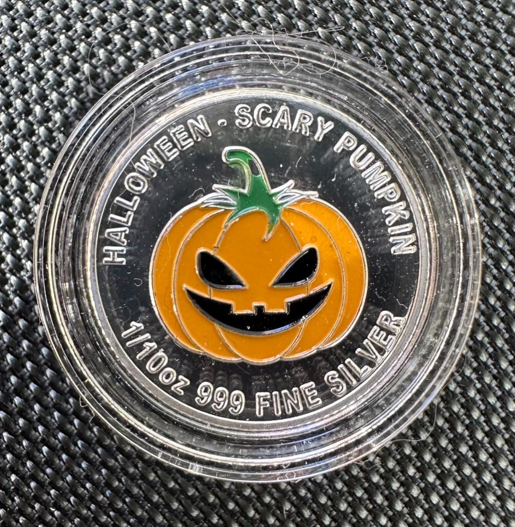 SSB Mint Australia 1/10oz Pure 999 Silver Bullion Coin - Halloween