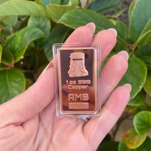 1oz 999 Copper Bullion Bar &quot;Ned Kelly by RMB&quot;
