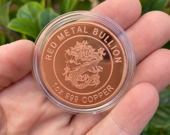 Year of the Dragon; 1oz .999 Fine Copper Art Round - Etsy