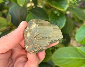Large 160 Gram A Grade Pyrite Crystal from Peru - RARE SINGLE CRYSTAL (E499)