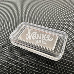 WONKA 2 Gram Silver Bar - 999 Silver Bullion Bar In Capsule (Wonka Classic) Made In USA