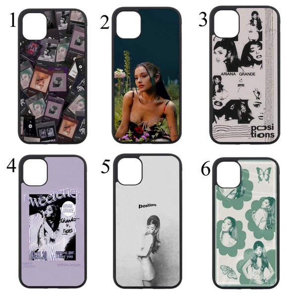 iPhone Cases 10+ Ariana Grande Designs Music Artists Sparkly Trendy Aesthetic Album Positions Thank U Next iPhone x xs xr 11 12 13 14
