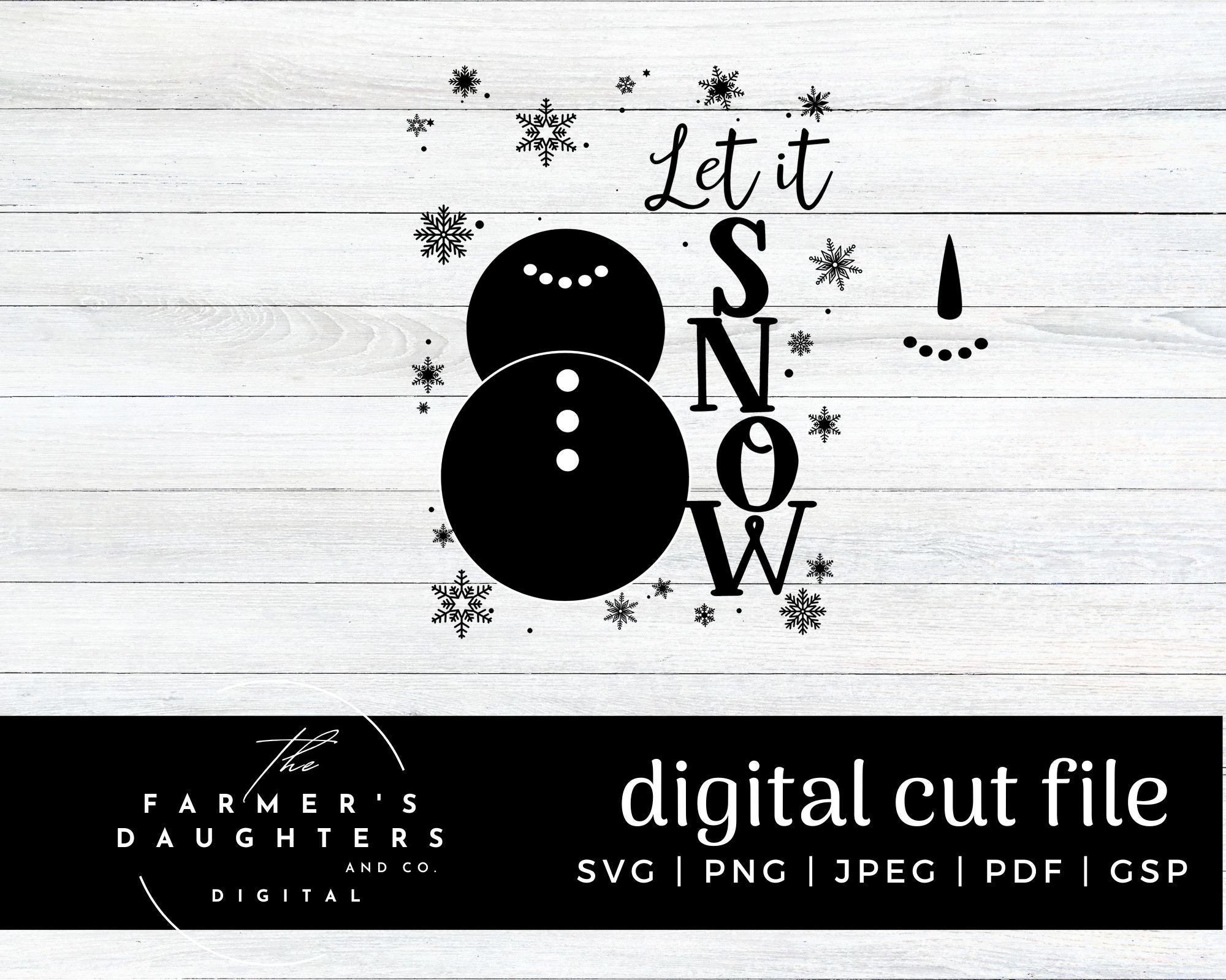 Let It Snow SVG| Snowman Sign Svg|winter Svg|snowflake Svg | Snow ...