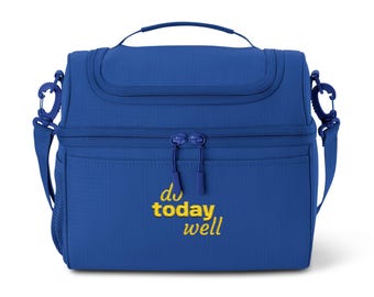 Bolsa térmica para acampar "Do Today Well" / bolso con texto motivacional para el trabajo o viajes