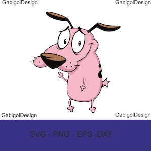 Courage The Cowardly Dog SVG, Courage The Cowardly Dog Vector, Courage The Cowardly Dog Clipart