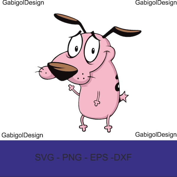 Courage The Cowardly Dog SVG, Courage The Cowardly Dog Vector, Courage The Cowardly Dog Clipart