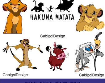 Lion King SVG Bundle, Simba svg, Lion King svg, Lion King PNG clipart, Simba png, lion King Birthday