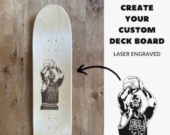 Laser Engraved Skateboard Deck Wall Decoration Customization - DIY Art Skateboard Design Homemade