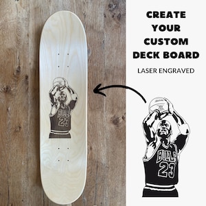 Laser Engraved Skateboard Deck Wall Decoration Customization - DIY Art Skateboard Design Homemade