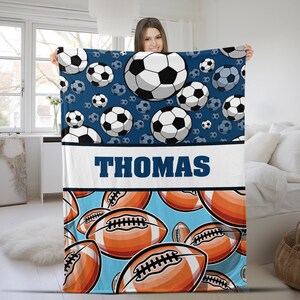 Sports blanket personalized hotsell