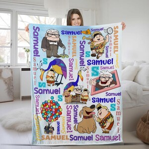 Disney Pixar UP Character Blanket Custom Sizes and Colors Etsy