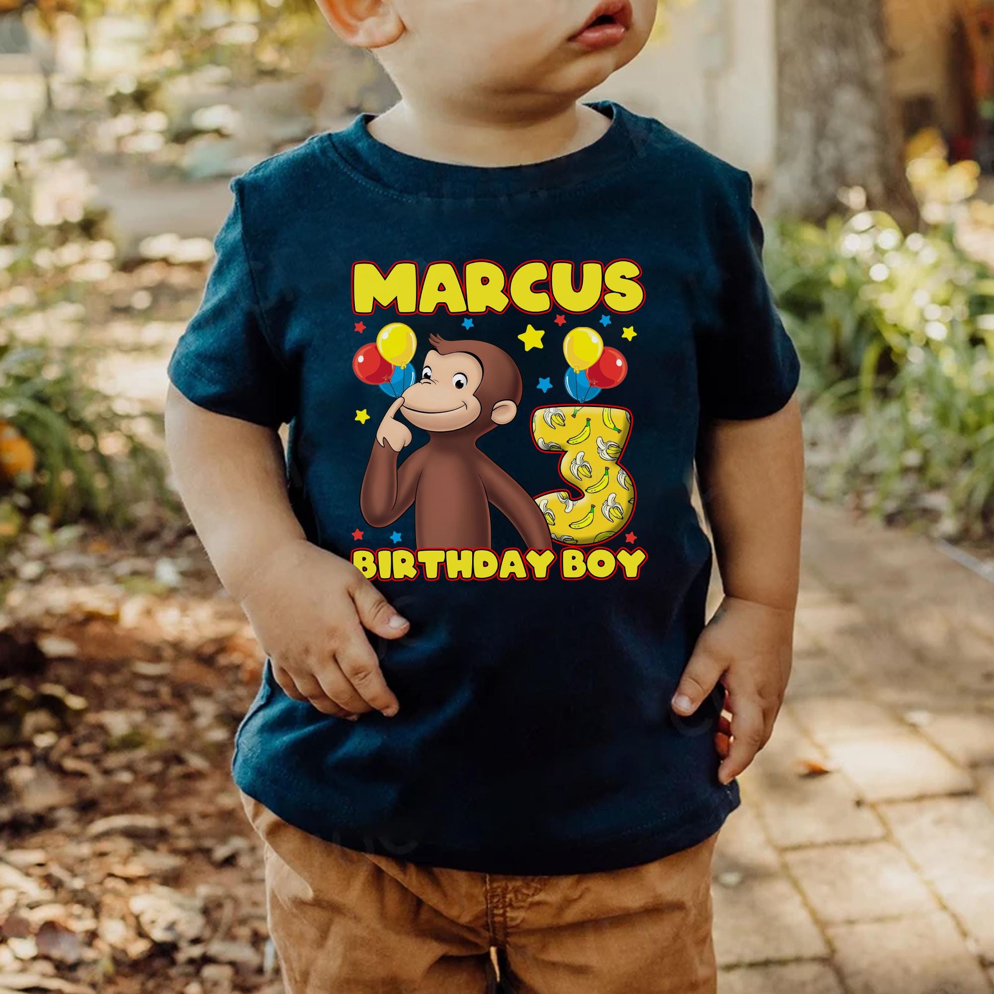 Cumpleaños Camisetas Personalizadas De Jorge El Curioso Camisa De