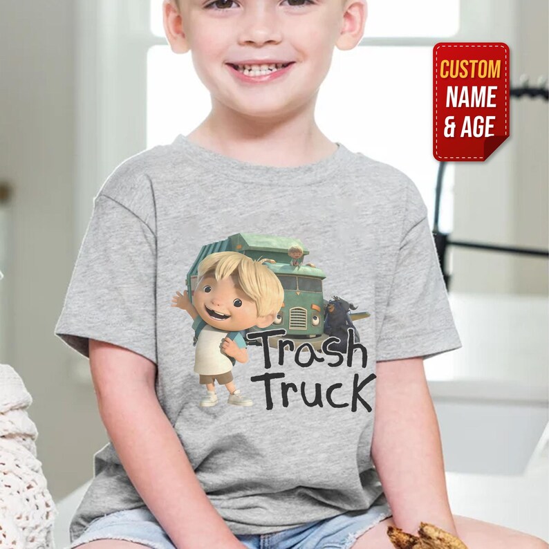 Trash Truck Matching Birthday Shirt/personalized Trash Truck Birthday