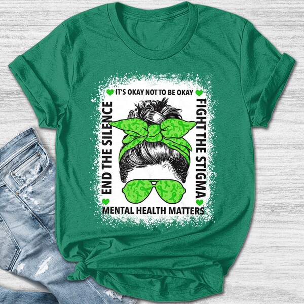 Mental Health Awareness Shirt/Green Ribbon Shirt/In May We Wear Green Mental Health Awareness Shirt/Mental Health Shirts OGST12